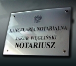 Notariusz - tablica do kancelarii notariusza