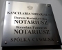 Kancelaria Notarialna - tablica grawerowana