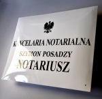 Tablica dla notariusza